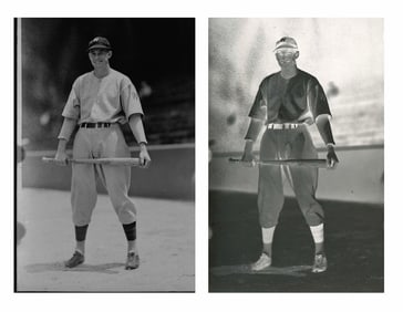 Vintage 1937 Defender Negative - Professional Baseball Player