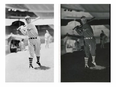 Vintage 1937 Defender Negative - Professional Baseball Player