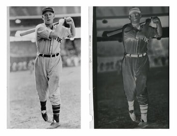 Vintage 1937 Defender Negative - Professional Baseball Player