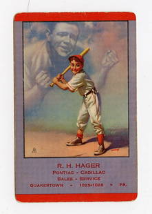 1953 BROWN & BIGELOW BABE RUTH Playing Card: The provenance is from a deceased collector in Palm Beach. We have included quality images to show it's actual condition. This lot is located in Boca Raton, Fl and its shipment will be made directly b