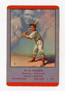 1953 BROWN & BIGELOW BABE RUTH Playing Card: The provenance is from a deceased collector in Palm Beach. We have included quality images to show it's actual condition. This lot is located in Boca Raton, Fl and its shipment will be made directly b
