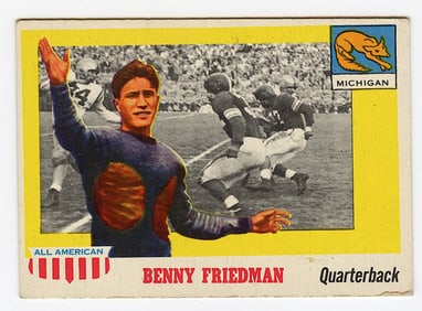 1955 Topps All American Football Card Benny Friedman  #64