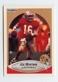 1990 Fleer - Joe Montana #10 San Francisco QB