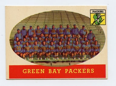 1958 Topps #96 Green Bay Packers Team