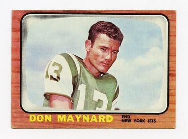 1966 TOPPS FOOTBALL #95 DON MAYNARD, NEW YORK JETS