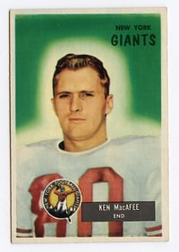 1955 Bowman Football Card Ken Macafee # 60