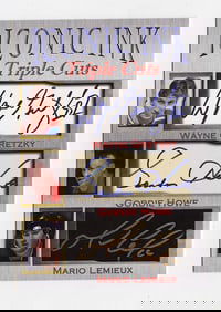 ICONIC INK TRIPLE CUTS GRETZKY/ HOWE/ LEMIEUX L. Ed. 1000