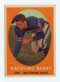 1958 Topps Football Card #120 Raymond Berry Baltimore Colts
