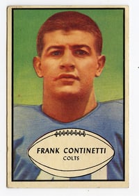 1953 BOWMAN FRANK CONTINETTI #44