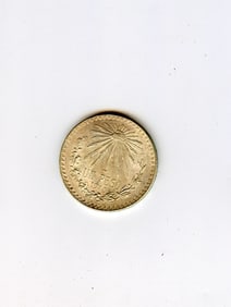 Silver .720 Coin Collectors Mexico One Peso 1940