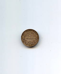 Germany Empire 1 Mark 1907 D, Silver, Coin: The provenance of this lot is from the estate of a deceased collector in Miami, FL.. We have included quality images to show it's actual condition. This lot is located in Boca Raton, Fl and its shipme