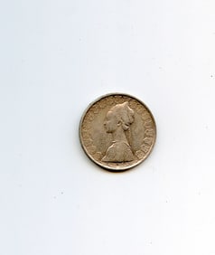 ITALY 1958 SILVER 500 LIRE R