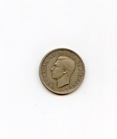 1940 Great Britain United Kingdom UK GEORGE VI OLD Silver Half Crown Coin