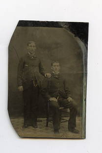 American Civil War / Victorian Era Tintype Photography: The tintype dimensions are approx 3.5" x 2.35". The provenance of this lot is from the estate of a deceased formal art collector in Miami, FL. We have included quality images to show it's actual condi