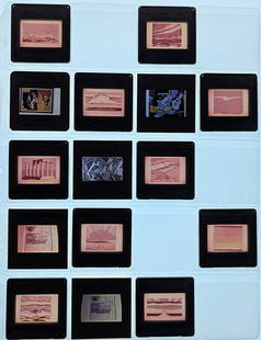 Museal Group 20th C. Set 35mm Art Slides ROY LICHTENSTEIN: The provenance of this lot is from the estate of a deceased formal art collector in Miami, FL. We have included quality images to show it's actual condition. This lot is located in Boca Raton, Fl and
