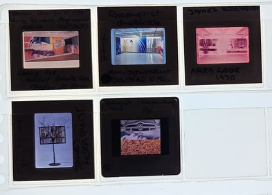 Museal Group 20th C. Set 35mm Art Slides JAMES ROSENQUIST
