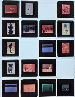 Museal Group 20th C. Set 35mm Art Slides JOAN MIRO: The provenance of this lot is from the estate of a deceased formal art collector in Miami, FL. We have included quality images to show it's actual condition. This lot is located in Boca Raton, Fl and