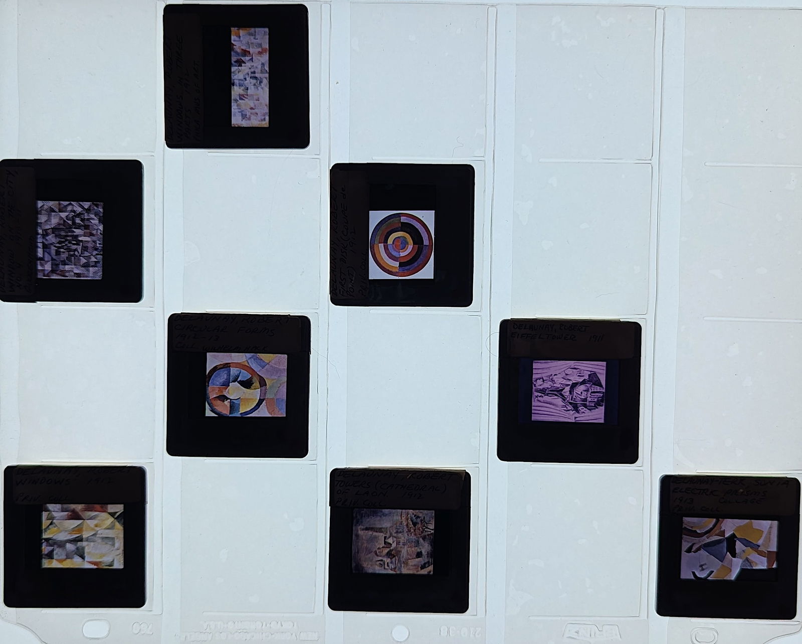Museal Group 20th C. Set 35mm Art Slides ROBERT DELAUNAY (1 of 2)