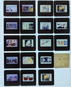 Museal Group 20th C. Set 35mm Art Slides JIM ROSENQUIST
