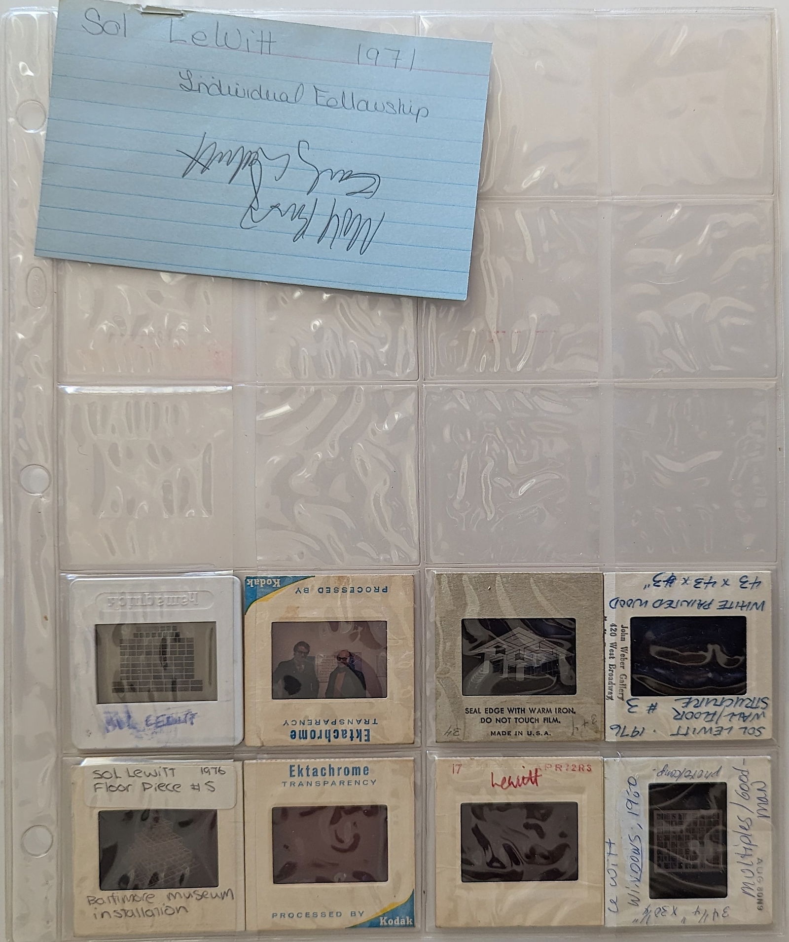 Museal Group 20th C. Set 35mm Art Slides SOL LEWITT (1 of 1)