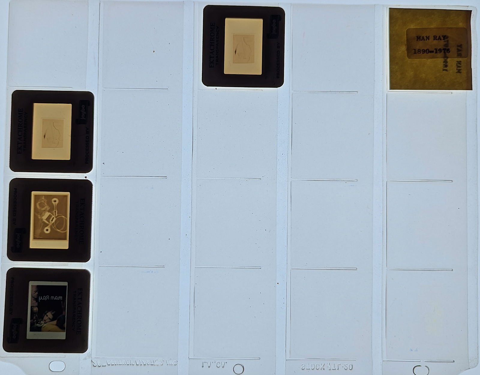 Museal Group 20th C. Set 35mm Art Slides MAN RAY: The provenance of this lot is from the estate of a deceased formal art collector in Miami, FL. We have included quality images to show it's actual condition. This lot is located in Boca Raton, Fl and