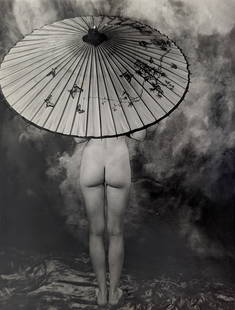 RUDOLF RADLINGER Signed Photograph Female Theatrical Nudism: This original silver gelatin was hand signed by the artist. The dimensions are 14" x 11" (sheet). ABOUT PIN-UP PHOTOS OF RUDOLF RADLINGER by ANDY ANTIPASS: "The super-high Romanticism of late-eighteen