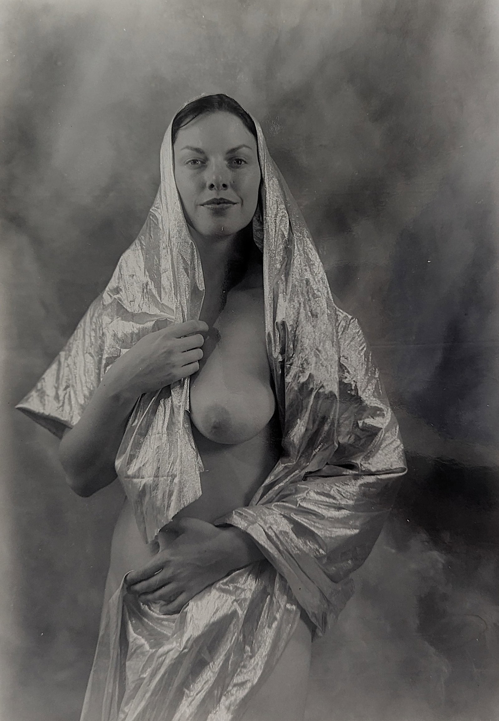 RUDOLF RADLINGER Signed Photograph Female Theatrical Nudism: This original silver gelatin was hand signed by the artist. The dimensions are 14" x 11" (sheet). ABOUT PIN-UP PHOTOS OF RUDOLF RADLINGER by ANDY ANTIPASS: "The super-high Romanticism of late-eighteen