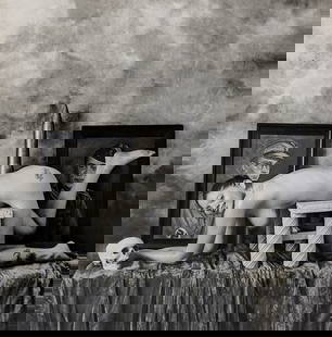 RUDOLF RADLINGER Signed Photograph Female Theatrical Nudism: This original silver gelatin was hand signed by the artist. The dimensions are 14" x 11" (sheet). ABOUT PIN-UP PHOTOS OF RUDOLF RADLINGER by ANDY ANTIPASS: "The super-high Romanticism of late-eighteen