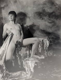 RUDOLF RADLINGER Signed Photograph Female Theatrical Nudism: This original silver gelatin was hand signed by the artist. The dimensions are 14" x 11" (sheet). ABOUT PIN-UP PHOTOS OF RUDOLF RADLINGER by ANDY ANTIPASS: "The super-high Romanticism of late-eighteen