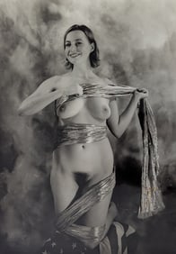RUDOLF RADLINGER Signed Photograph Female Theatrical Nudism