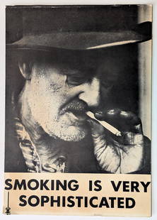 1969 American Cancer Society Smoking Is Sophisticated Poster: The dimensions are Approx. 15.5" x 11". The provenance of this lot is from the archives of a deceased collector in Palm Beach. We have included quality images to show it's actual condition. This lot i