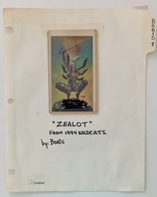 Rare Card ZEALOT Art by Boris from 1994 Wild C.A.T.S.