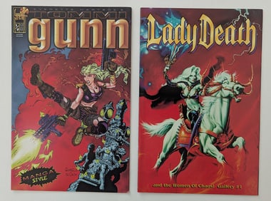 Vintage Set with 2 US Comics gunn, Lady Death