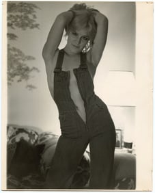 Vintage Original 20th C. Photo Pin Up Model Janet Sears  8" x 10"