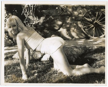 Vintage Original 20th C. Photo Pin Up Model Janet Sears 8" x 10"