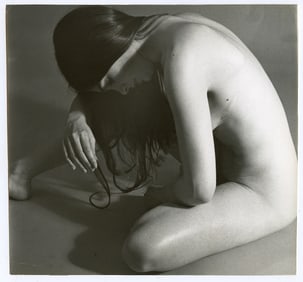 Vintage Original 20th C. Photo Pin Up Model  7.25" x 7.75"