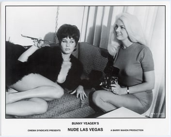 BUNNY YEAGER Vintage Pin Up Litho  NUDE LAS VEGAS