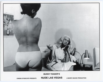 BUNNY YEAGER Vintage Pin Up Litho  NUDE LAS VEGAS