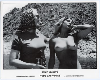 BUNNY YEAGER Vintage Pin Up Litho  NUDE LAS VEGAS