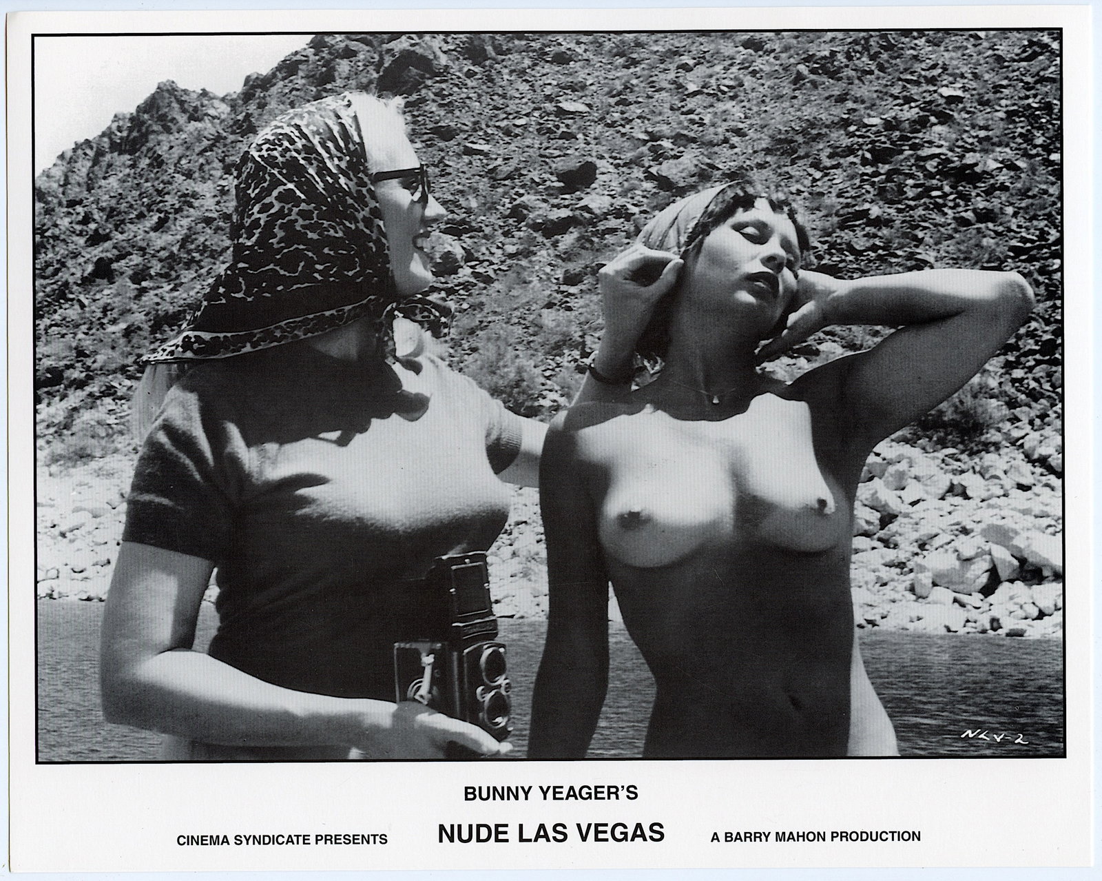 BUNNY YEAGER Vintage Pin Up Litho NUDE LAS VEGAS: This lot is coming from Bunny Yeager's estate/archives. Linnea Eleanor "Bunny" Yeager (March 13, 1929 - May 24, 2014) was an American photographer and pin-up model. She met Bettie Page in 1954, and to