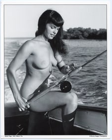 BUNNY YEAGER Vintage Pin Up Litho  BETTIE PAGE