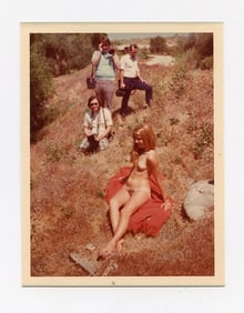 Pin Up Kodak Print Photo Naturalism Nude 3.5" x 5" Ca 1970s - 1990s