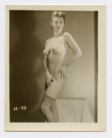 Vintage Scarce 1950s American Photo with Pin Up Model 5" x 4"
