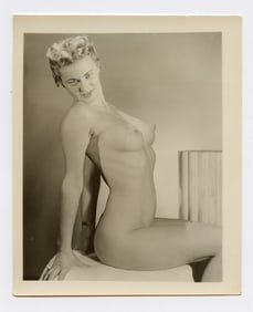 Vintage Scarce 1950s American Photo with Pin Up Model 5" x 4"