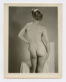 Vintage Scarce 1950s American Photo with Pin Up Model 5" x 4"