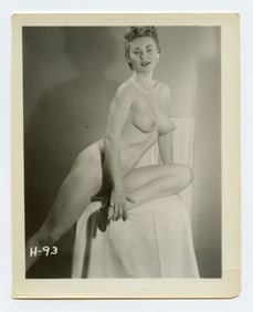 Vintage Scarce 1950s American Photo with Pin Up Model 5" x 4"