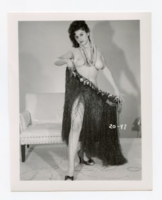 Vintage Scarce 1950s American Photo with Pin Up Model 5" x 4"