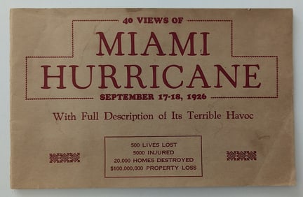 Vintage Ephemera THE FLORIDA HURRICANE 1926, Engravings