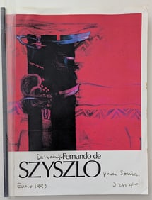 FERNANDO de SZYSZLO -Signed 1993- Exhibit Curator Dossier