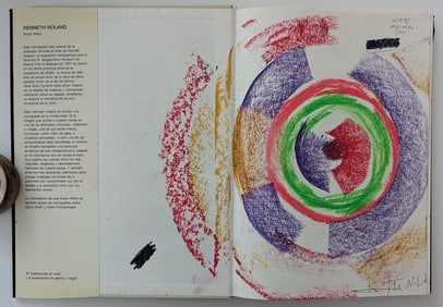 Kenneth Noland Hardcover,1999 WITH FULL PAGE COLOR DRAWING